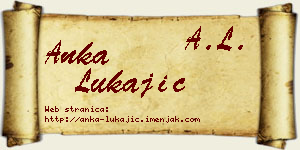 Anka Lukajić vizit kartica